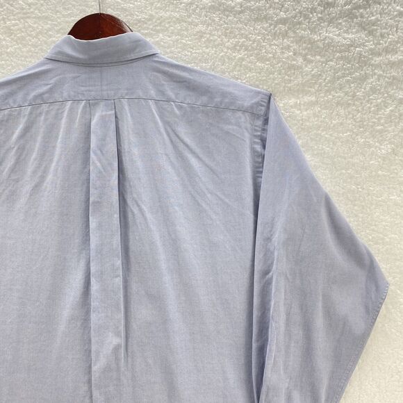 Ralph Lauren Shirt Yarmouth Men's 16.5 32-33 Blue Oxford Long Sleeve Button Down - Picture 10 of 16